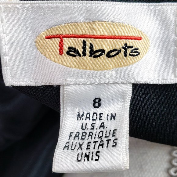 Talbots Women’s Black Button Side Short Sleeve Midi Dress 8 - Picture 10 of 10